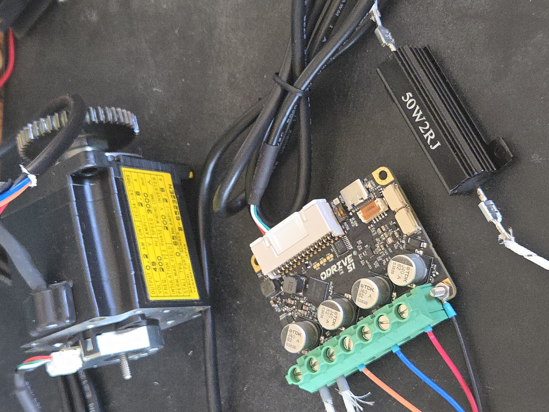Fanuc motor ODrive control WIP